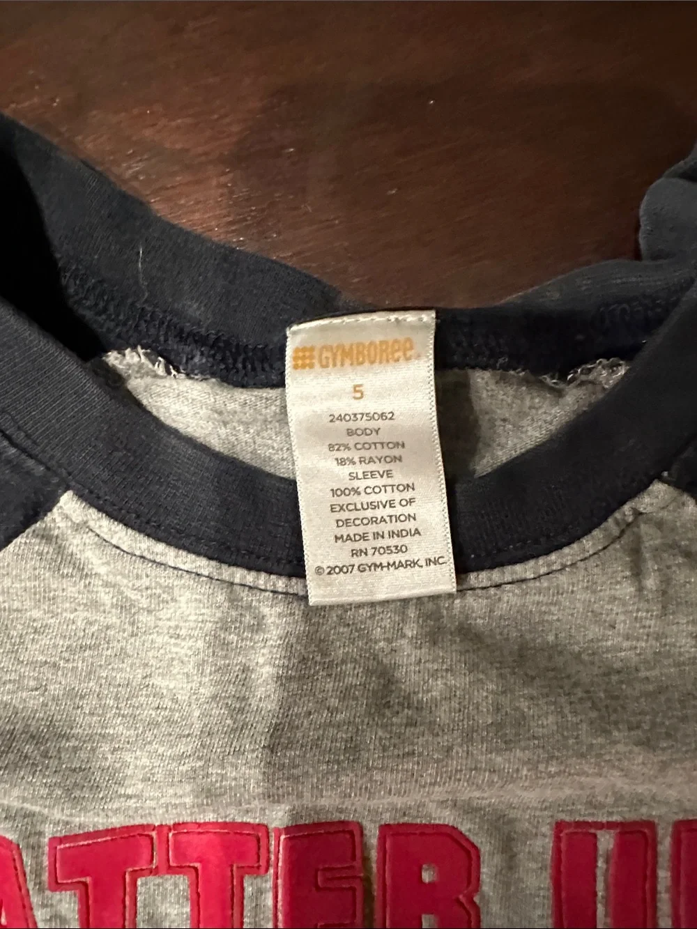 Gymboree grey body